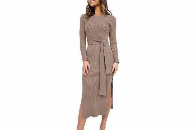 Dámske elegantné svetríkové šaty na jeseň 2023 Amazon ANRABESS
