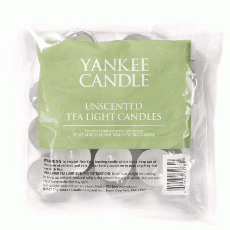 Yankee Candle neparfumované čajové sviečky